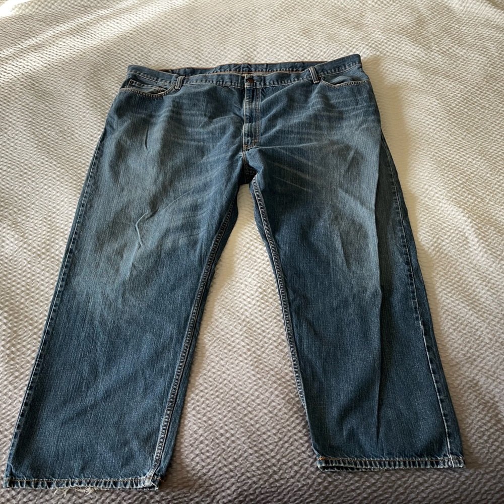 Men’s Plus Size Levi's Relaxed Fit Blue Jeans Size 54x30
